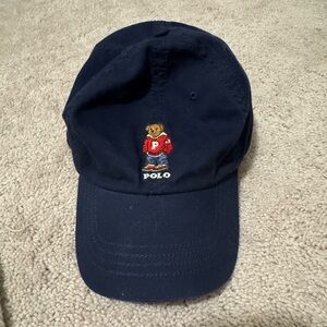 Polo by Ralph Lauren Navy Hat with Bear Logo